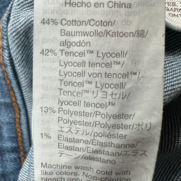 Madewell 10" High-Rise Skinny Jeans in Danny Wash TENCEL Denim Edition -  26x28 - Picture 11 of 12